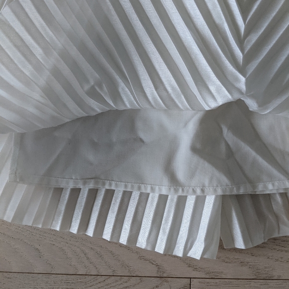 Topshop white pleated midi skirt - Picture 4 of 6